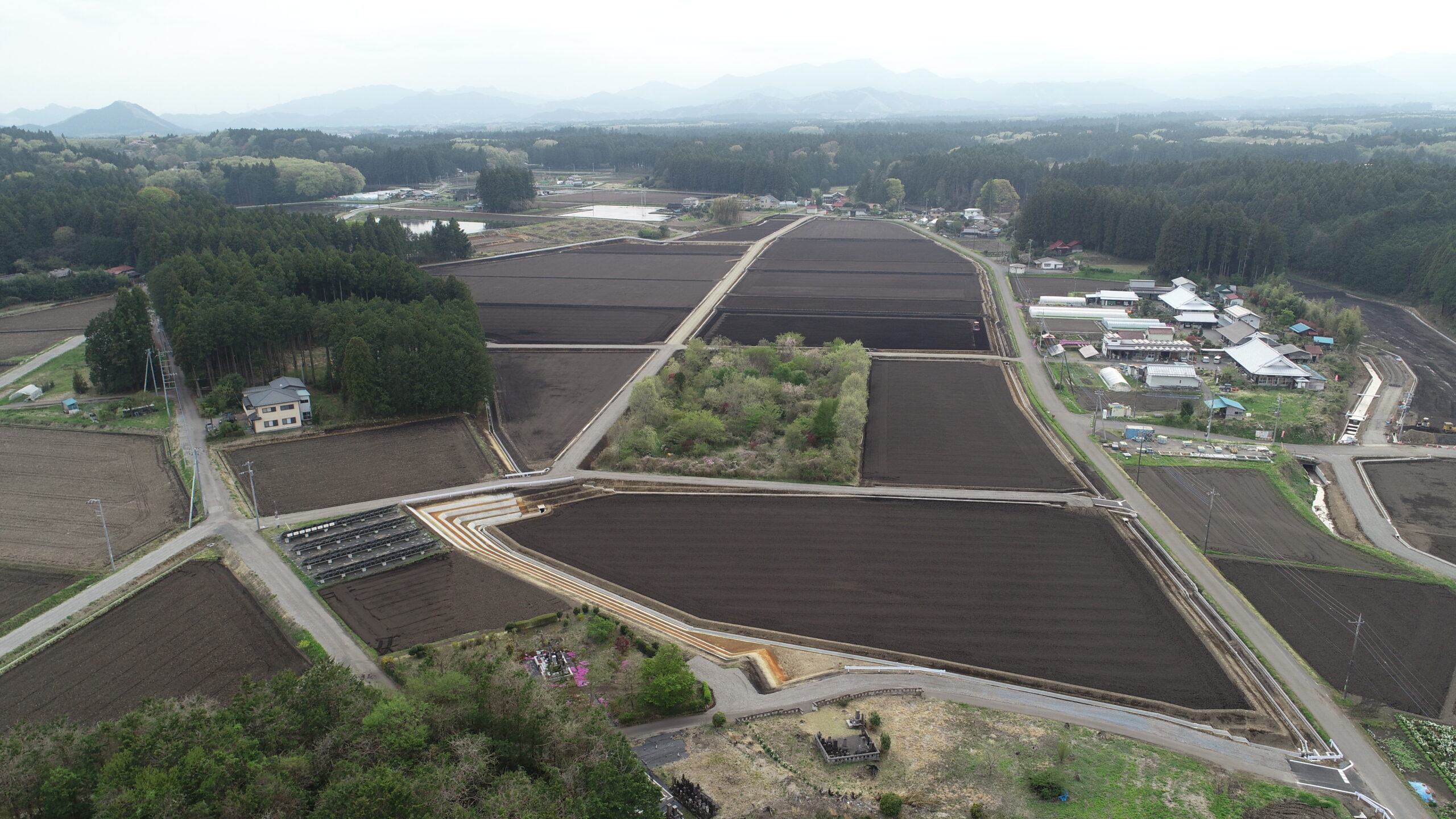 令6県営経営体基盤薄井沢第1工区圃整工事施工写真