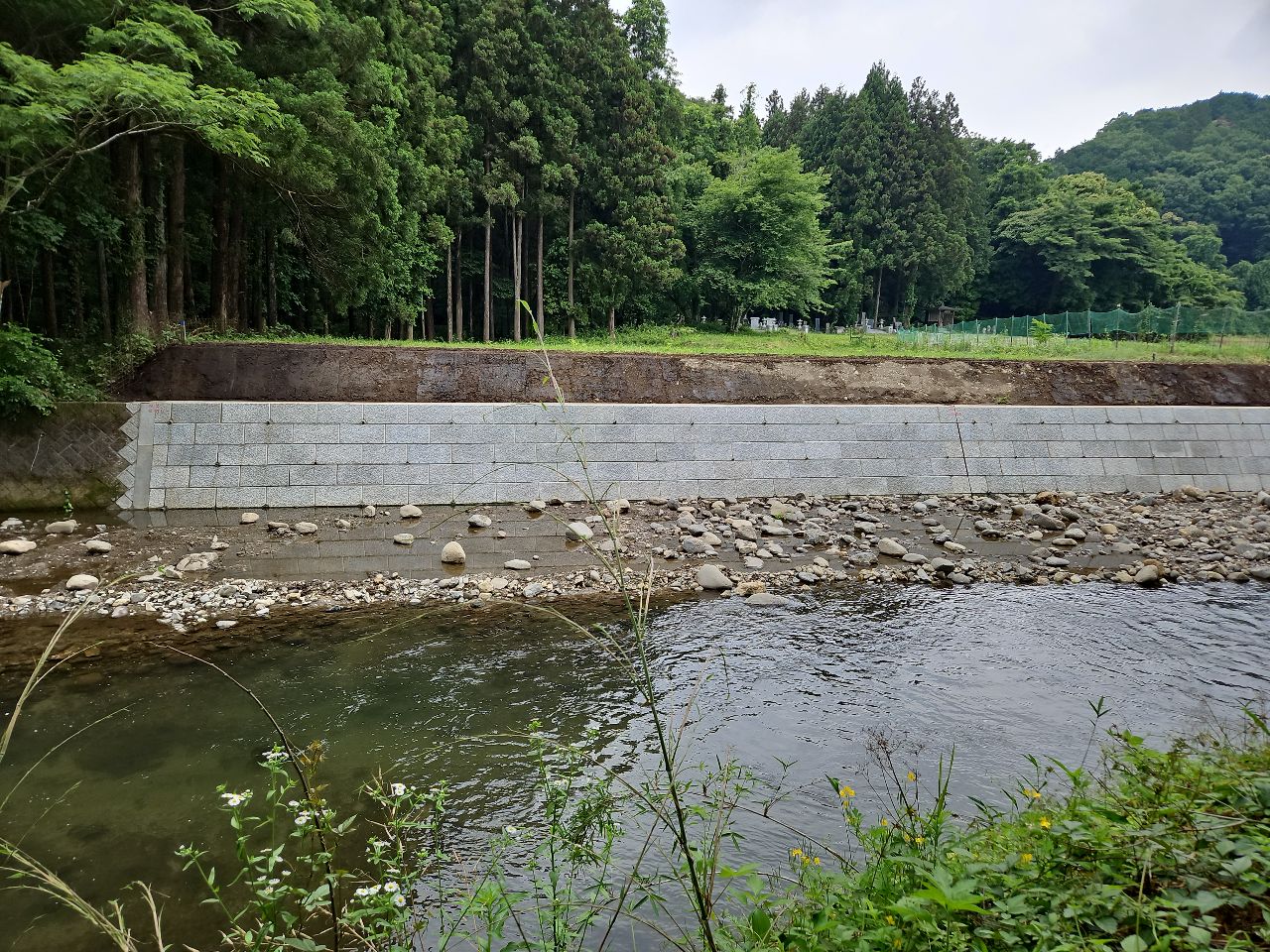 護岸工事　行川（6国庫災・29）施工写真