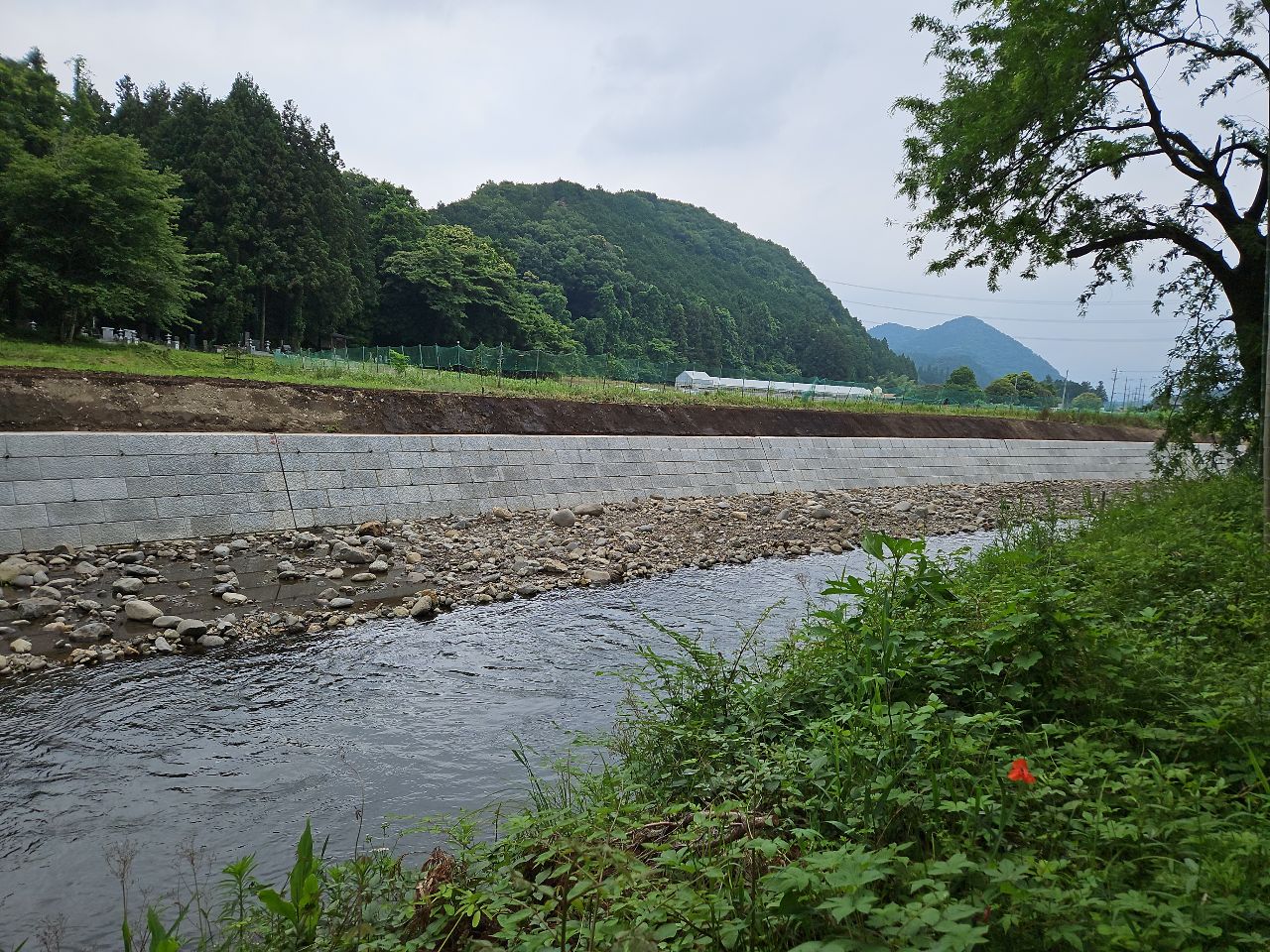 護岸工事　行川（6国庫災・29）施工写真
