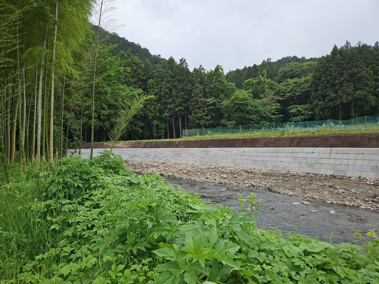 護岸工事　行川（6国庫災・29）施工写真